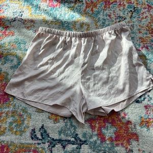 Stars Above Pink Satin Sleep Shorts